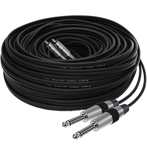 1STec 2 x 6.3mm J-J - 2 x RCA