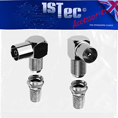 Digital TV Connectors (90° Male Female + F-Connectors)