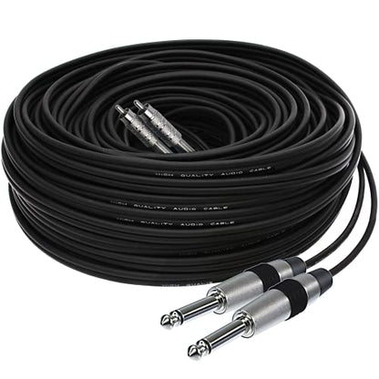 1STec 2 x 6.3mm J-J - 2 x RCA