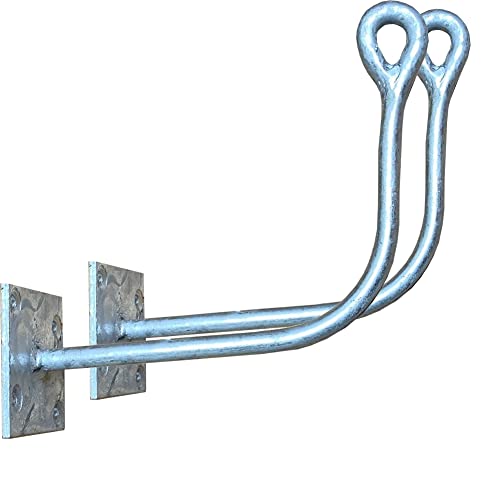 1STec 2 x BT Overhead Dropwire Telephone Cable Bracket 32 Angled Loop end Wire Extending Support Holder