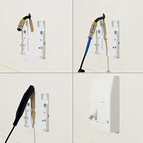 1STec Genuine Virgin Media Plain White Internal use Empty Wall Box + Blanking Plate for 2 x Standard 50mm 25mm Euro Modules Suitable for Isolators Sky Q Twin Shotgun Cable F-connectors Plain Modular