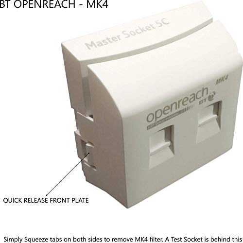 Genuine BT Openreach NTE5C MK2 + MK4 Master Without a Back Box