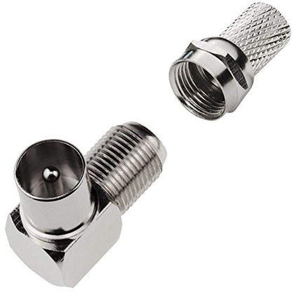 Digital TV Connectors (90° Male Female + F-Connectors)