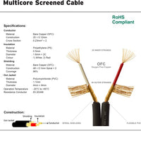 1STec 2 x 6.3mm J-J - 2 x RCA