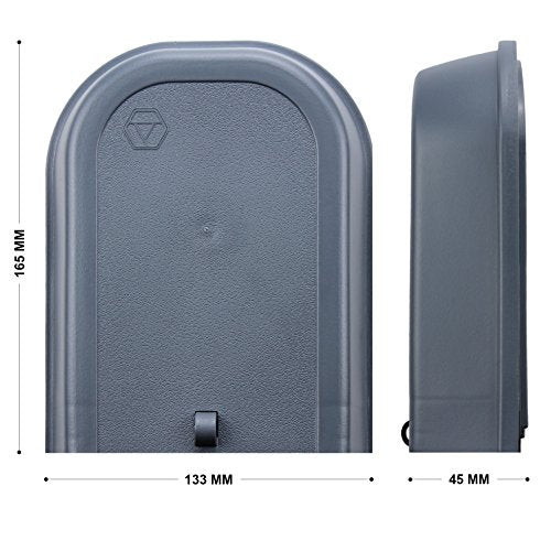 1STec Virgin Media Junction Box for Housing Telephone TV Superhub Modem Leads Electrical Connections on External Wall Joining 2/3 Way F-Connector Splitters to Main Outside Drop Wire (Small External)