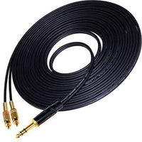 6.35mm TO 2 x RCA
