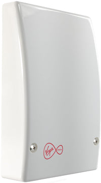 1STec White Internal Virgin Media Wall Box Housing for 2-Way Splitter Outlet or Isolators Suitable for use on TiVo V6 Digital TV & as Used by Super Fast Superhub Broadband Cable Modems with logo