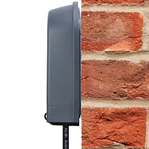 1STec Virgin Media Junction Box for Housing Telephone TV Superhub Modem Leads Electrical Connections on External Wall Joining 2/3 Way F-Connector Splitters to Main Outside Drop Wire (Small External)