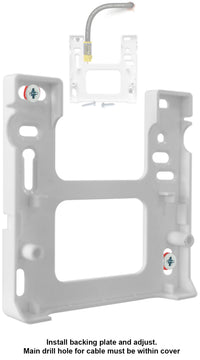 1STec White Internal Virgin Media Wall Box Housing for 2-Way Splitter Outlet or Isolators Suitable for use on TiVo V6 Digital TV & as Used by Super Fast Superhub Broadband Cable Modems with logo