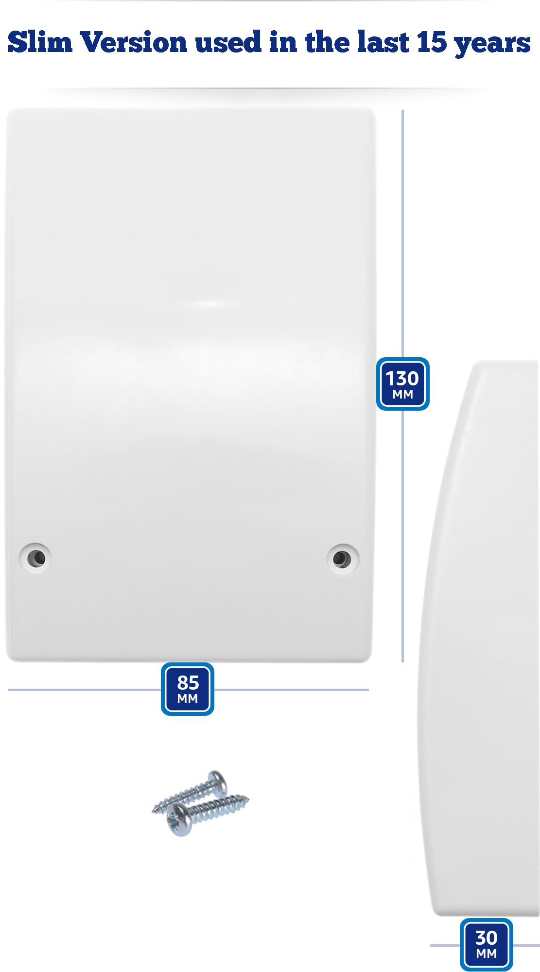 1STec 2 Pack White Internal Virgin Media Wall Box Housing for 2-Way Splitter Outlet or Isolators suitable for use on TiVo V6 Digital TV as used by Super Fast Superhub Broadband Cable Modems (2 Indoor)
