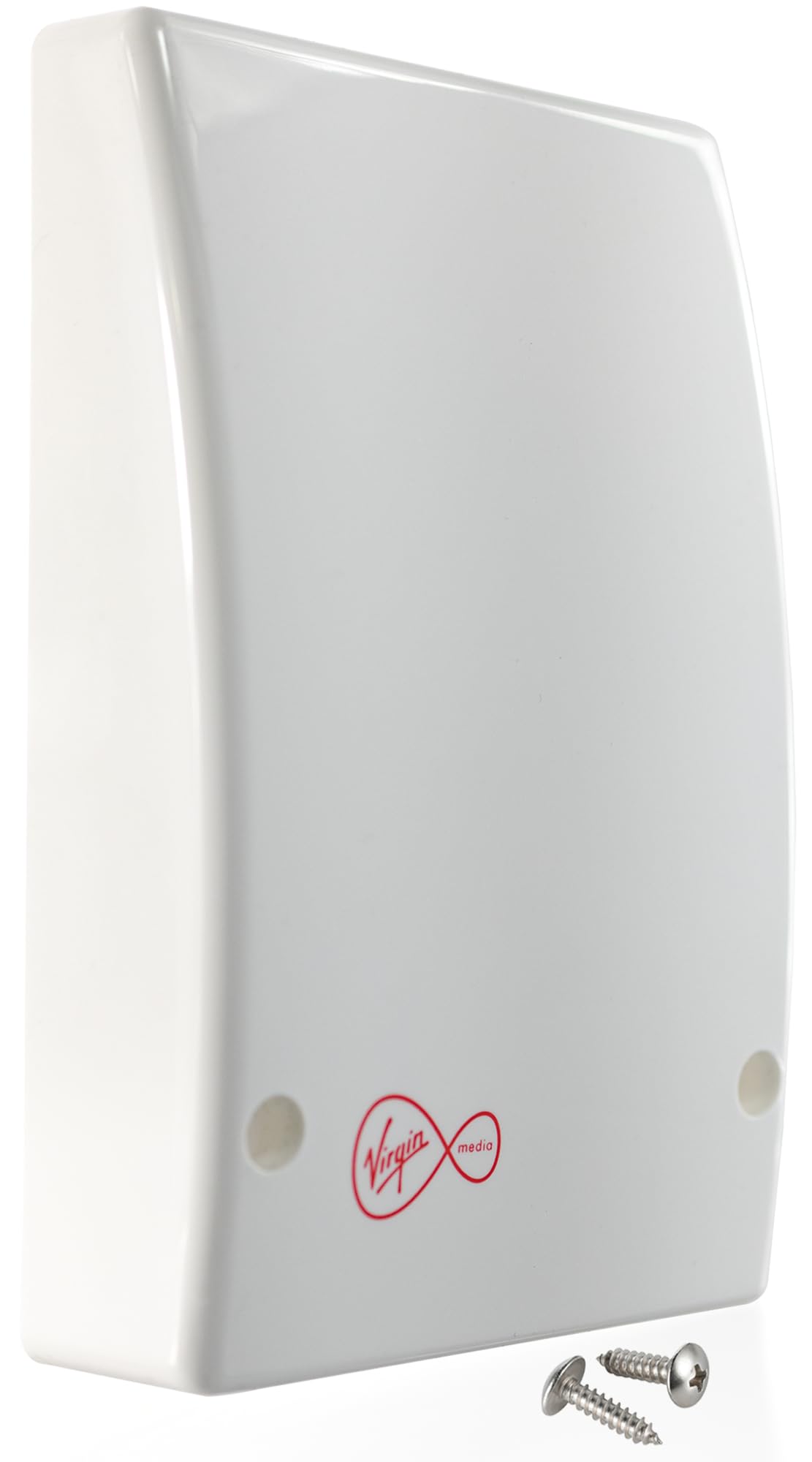 1STec White Internal Virgin Media Wall Box Housing for 2-Way Splitter Outlet or Isolators Suitable for use on TiVo V6 Digital TV & as Used by Super Fast Superhub Broadband Cable Modems with logo