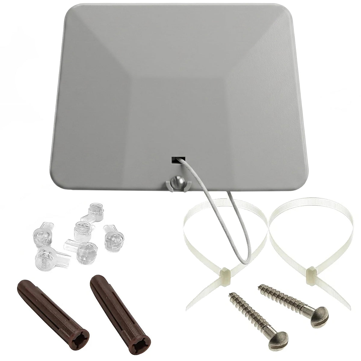 Grey BT66B External use Junction Box Electrical Enclosure to fit on Wall/Eaves for Outdoor Telephone Wiring Overhead Drop-wire Jellys/Gel Crimp Housing Openreach Broadband Main Dropwire Supply Lead
