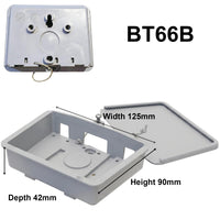 Grey BT66B External use Junction Box Electrical Enclosure to fit on Wall/Eaves for Outdoor Telephone Wiring Overhead Drop-wire Jellys/Gel Crimp Housing Openreach Broadband Main Dropwire Supply Lead