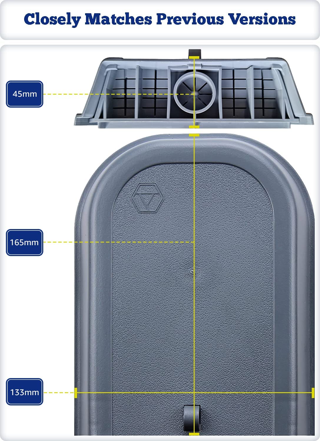 1STec Virgin Media Junction Box for Housing Telephone TV Superhub Modem Leads Electrical Connections on External Wall Joining 2/3 Way F-Connector Splitters to Main Outside Drop Wire (Small External)