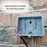 Grey BT66B External use Junction Box Electrical Enclosure to fit on Wall/Eaves for Outdoor Telephone Wiring Overhead Drop-wire Jellys/Gel Crimp Housing Openreach Broadband Main Dropwire Supply Lead