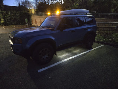1STec Toyota Land Cruiser Prado 250 OEM+ running board side step rock slider under glow underbody puddle lights kit
