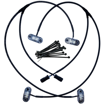 1STec Toyota Land Cruiser Prado 250 OEM+ running board side step rock slider under glow underbody puddle lights kit