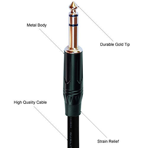 6.35mm TO 2 x RCA