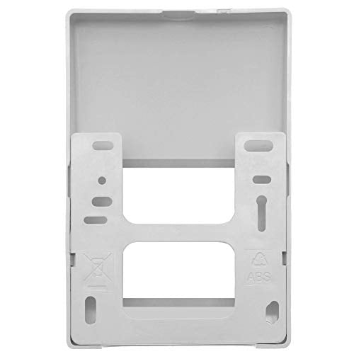 1STec Genuine Virgin Media Plain White Internal use Empty Wall Box + Blanking Plate for 2 x Standard 50mm 25mm Euro Modules Suitable for Isolators Sky Q Twin Shotgun Cable F-connectors Plain Modular