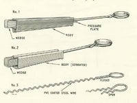 1STec 2 x Heavy Duty BT Droprire Triangular Wall Bracket 22 with circle loop + Overhead dead end clamp for Telephone Cable Garden Catenary Wire Suspension Turnbuckle Installation in Concrete Masonry