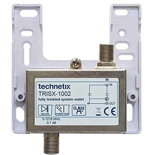 1STec Genuine Virgin Media TRISX 1002L Upgraded Replacement Wideband Wall Outlet Isolator for Digital TiVo V6 TV Set Top White Box Hub 2 3 4 Fibre Broadband Modem Signal Conditioner Surge Protector