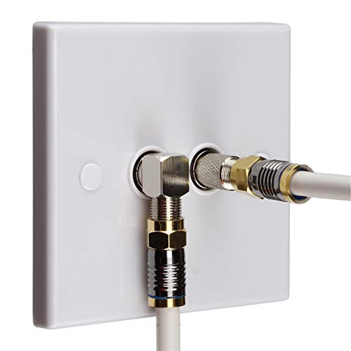 Digital TV Connectors (2 x 90° Male + F-Connectors)