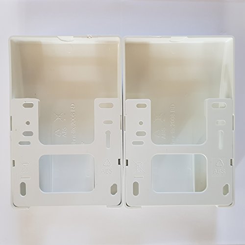 1STec White Internal Virgin Media Wall Box Housing for 2-Way Splitter Outlet or Isolators Suitable for use on TiVo V6 Digital TV & as Used by Super Fast 2 3 Superhub Broadband Cable Modems (Indoor)